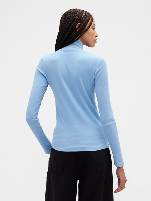 Image number 2 showing, Ribbed Turtleneck T-Shirt