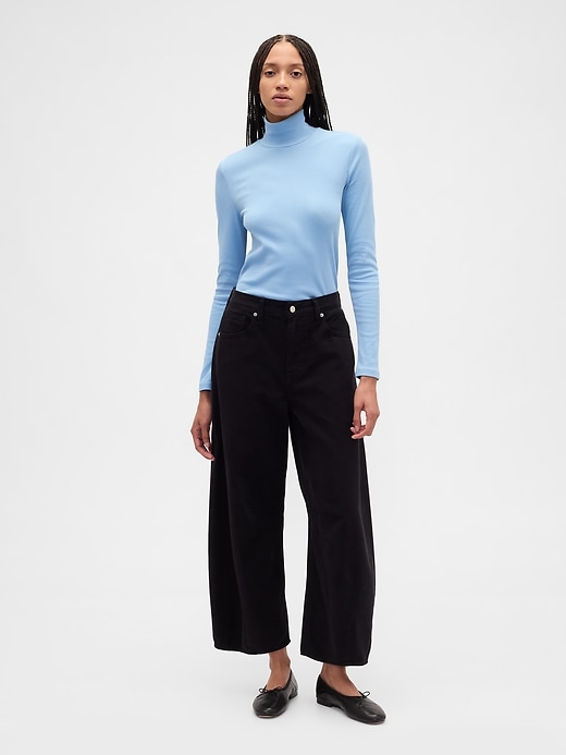 Image number 3 showing, Ribbed Turtleneck T-Shirt