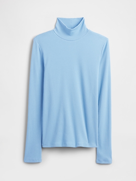 Image number 5 showing, Ribbed Turtleneck T-Shirt