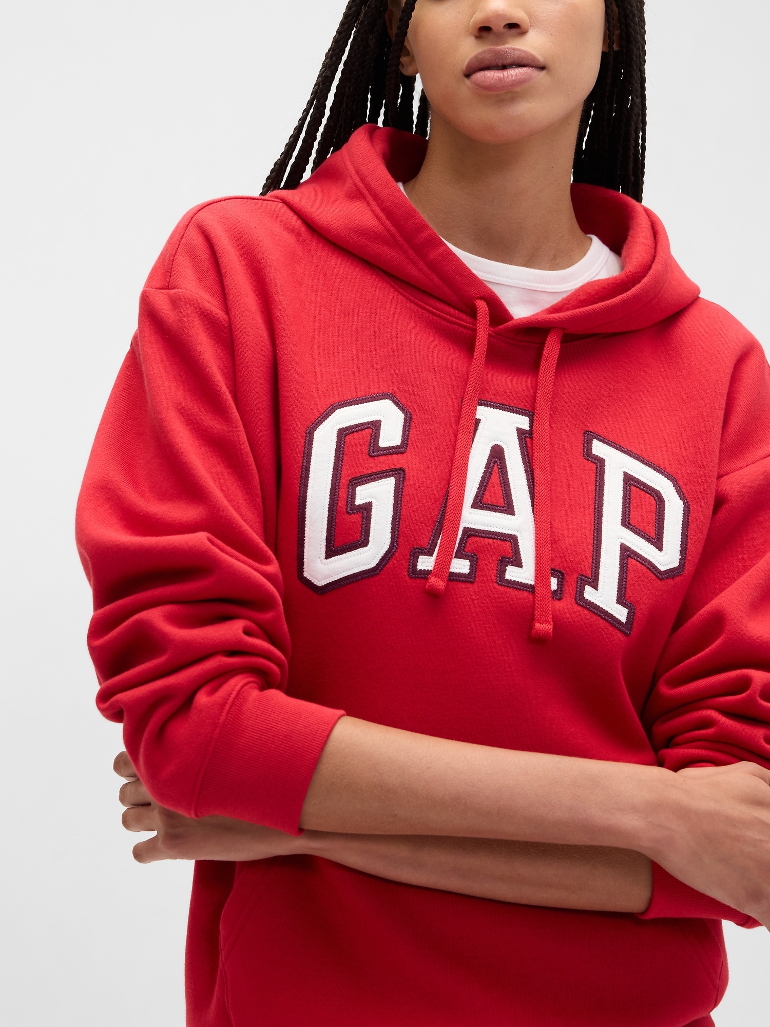 Gap Factory Gap Logo Hoodie In Red