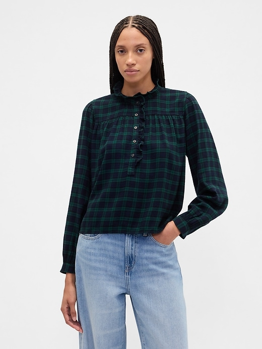 Image number 1 showing, Oversized Ruffle Top