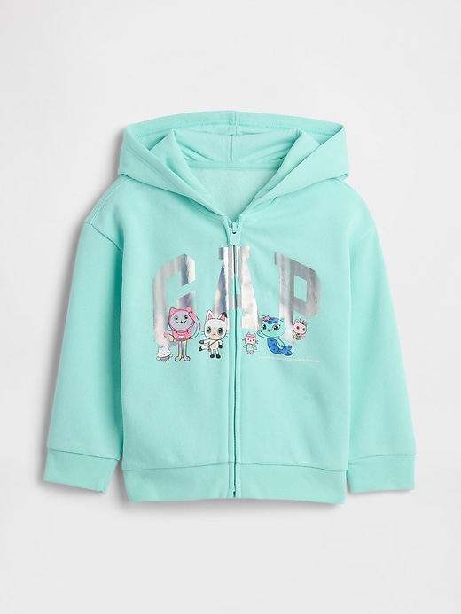 Image number 1 showing, babyGap &#124 Gabby's Dollhouse Logo Zip Hoodie