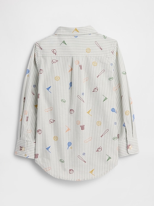 Image number 2 showing, babyGap Print Oxford Shirt