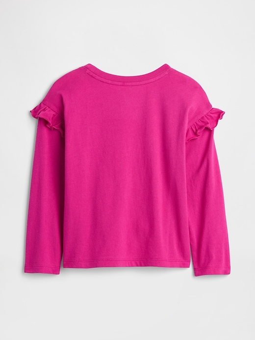 Image number 2 showing, babyGap Logo Ruffle Crewneck T-Shirt
