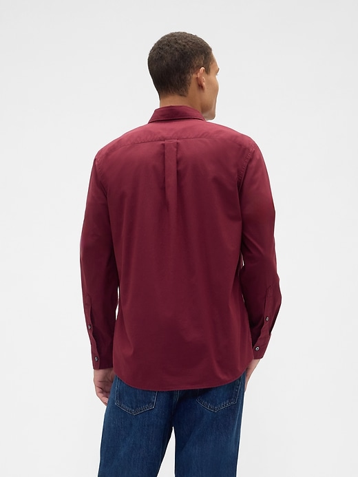 Image number 2 showing, Stretch Poplin Shirt in Standard Fit