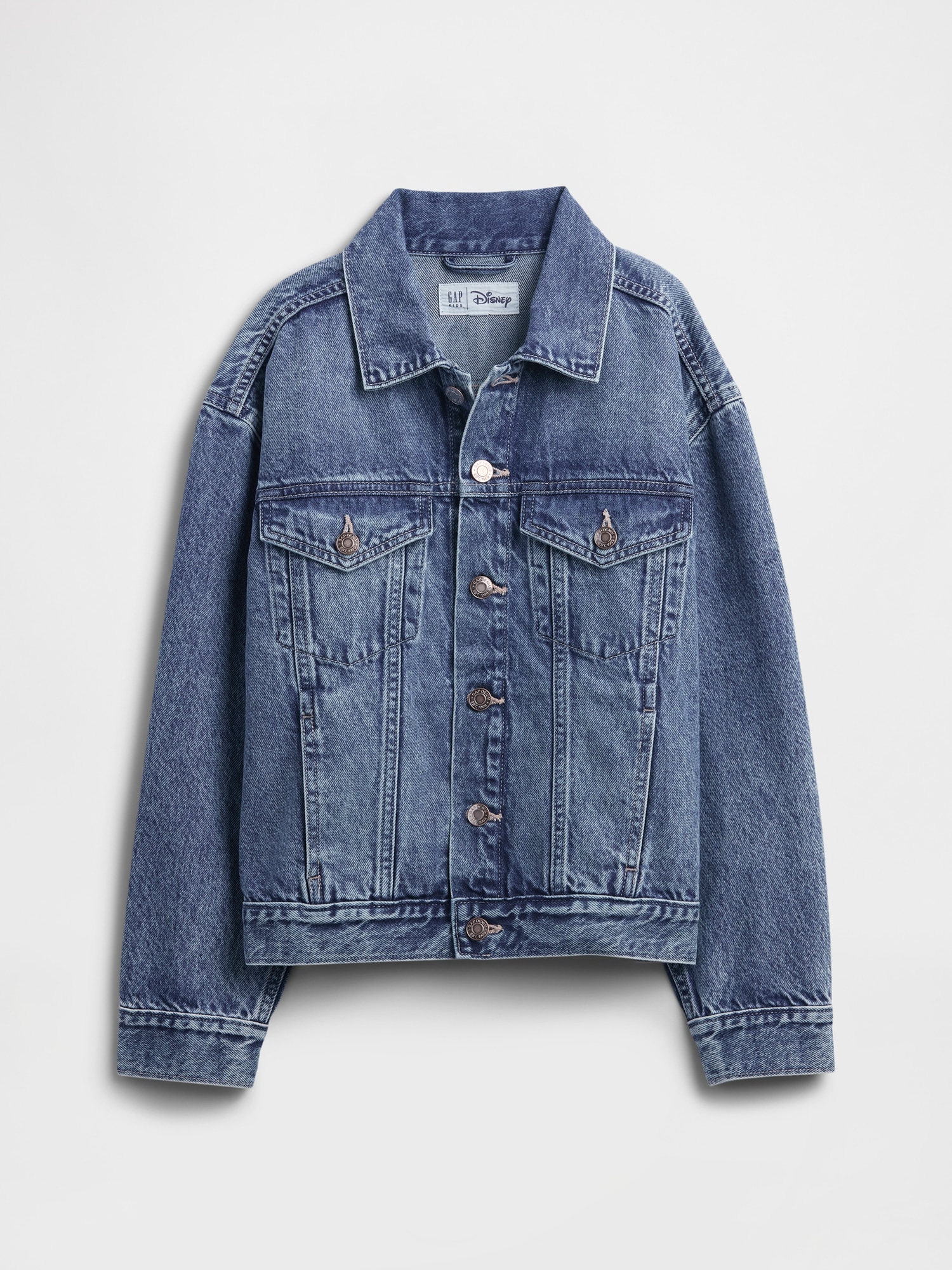Gap Factory Gapkids × Disney Minnie Mouse Relaxed Icon Denim Jacket In Blue
