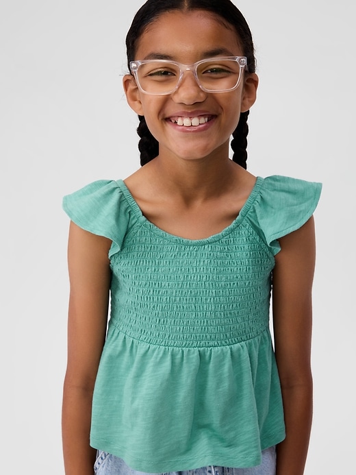 Image number 2 showing, ForeverSoft Smocked Top