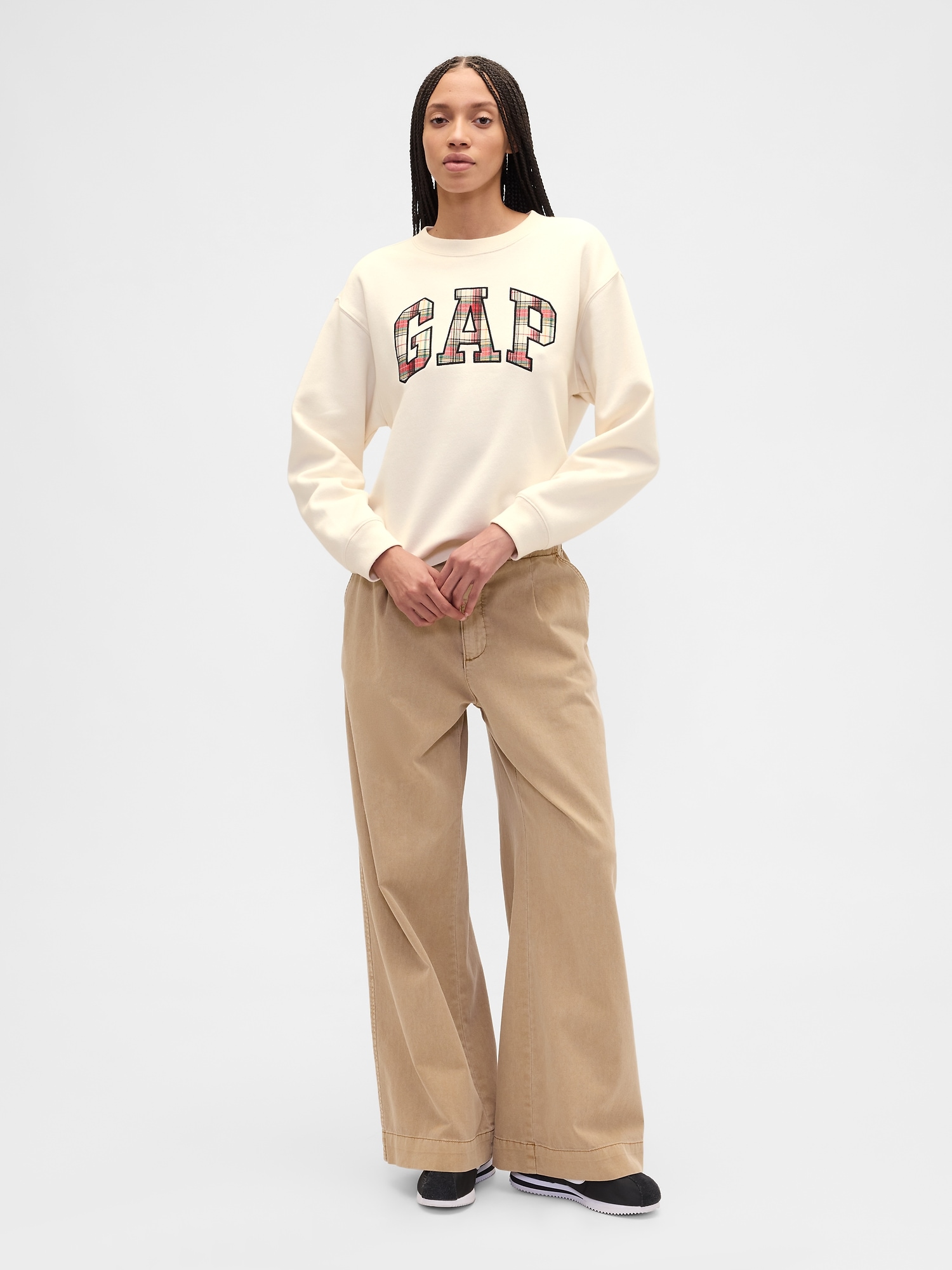 Gap Factory Gap Logo Sweatshirt In Neutral