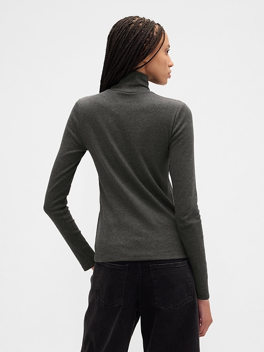 Image number 2 showing, Ribbed Turtleneck T-Shirt