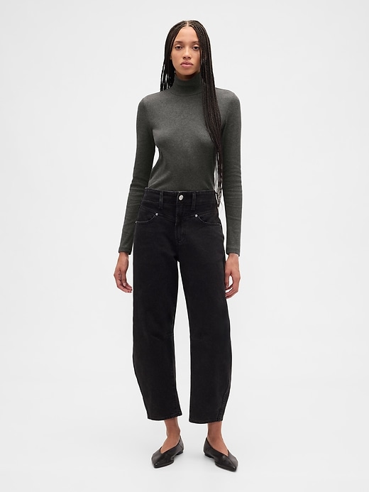 Image number 3 showing, Ribbed Turtleneck T-Shirt