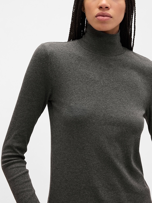 Image number 4 showing, Ribbed Turtleneck T-Shirt