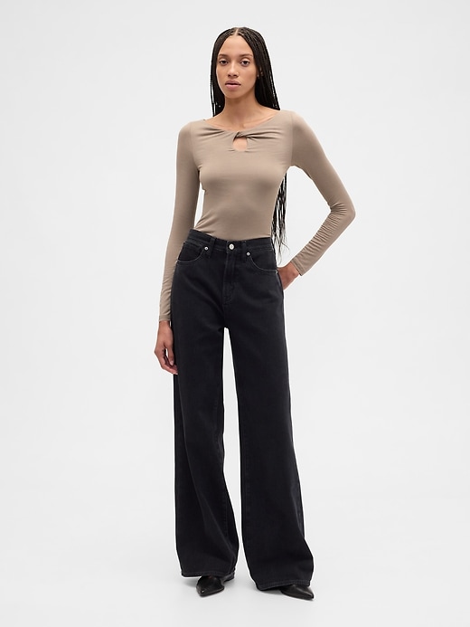 Image number 3 showing, Twist Boatneck Top