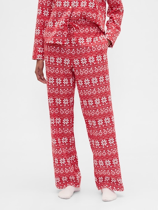 Image number 3 showing, Flannel Pull-On PJ Pants