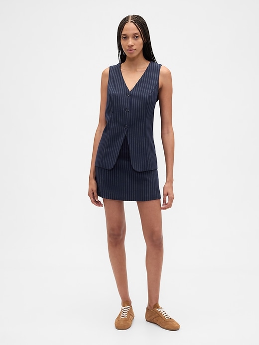 Image number 1 showing, Recycled Pull-On Mini Skirt