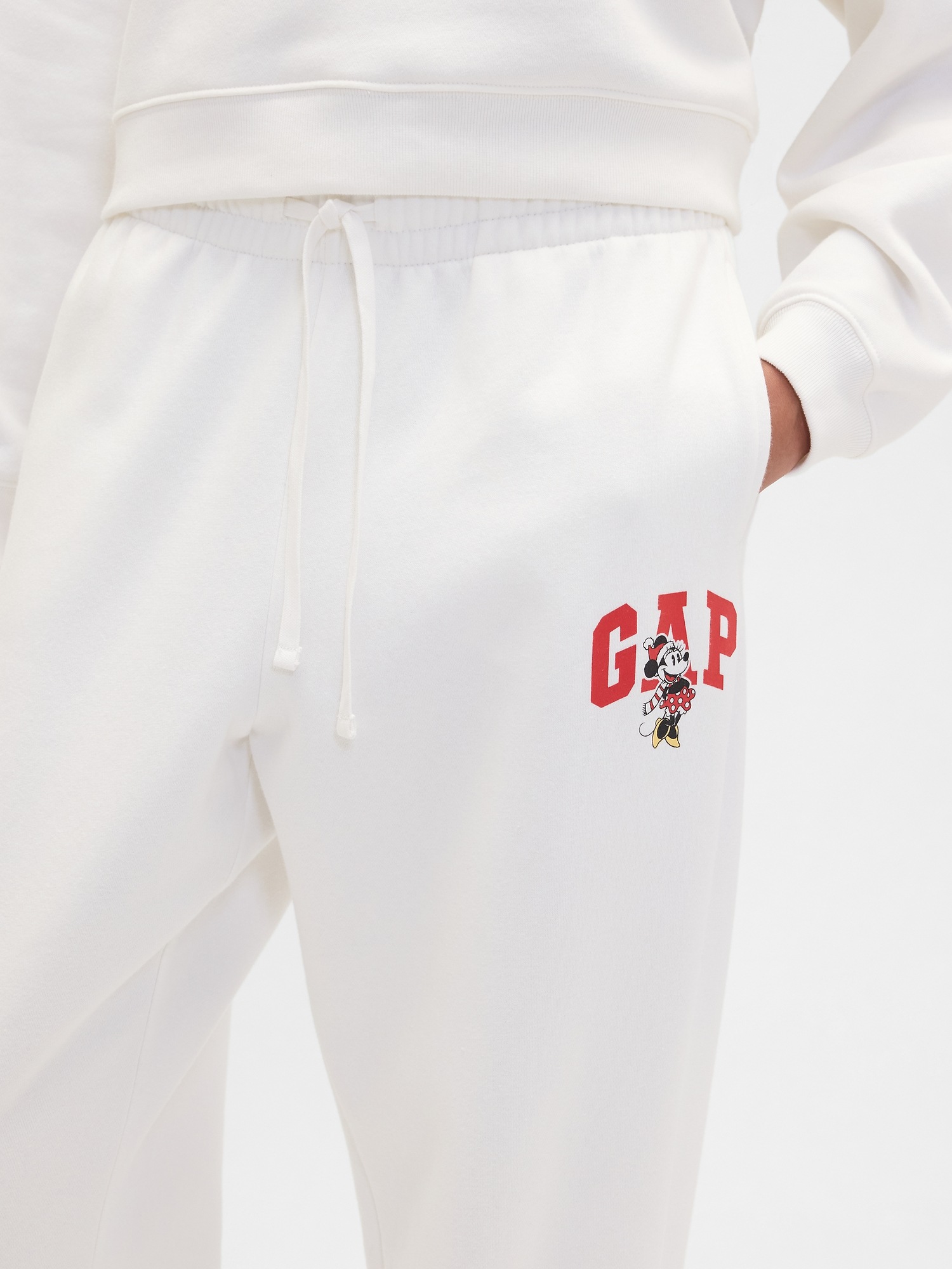 Gap Factory Gap × Disney Minnie Mouse Logo Joggers In White