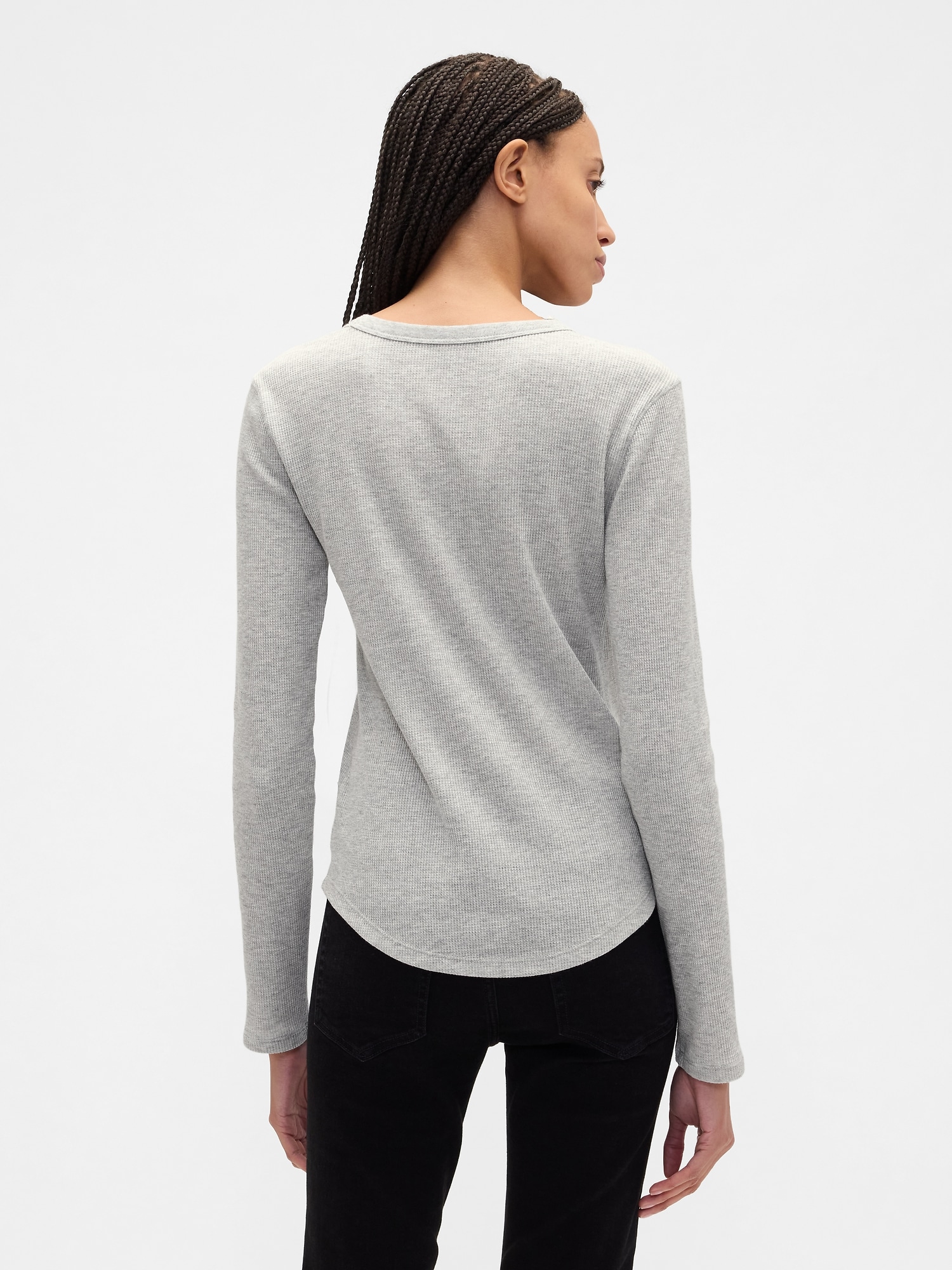 Gap Factory Waffle-knit Crewneck T-shirt In White