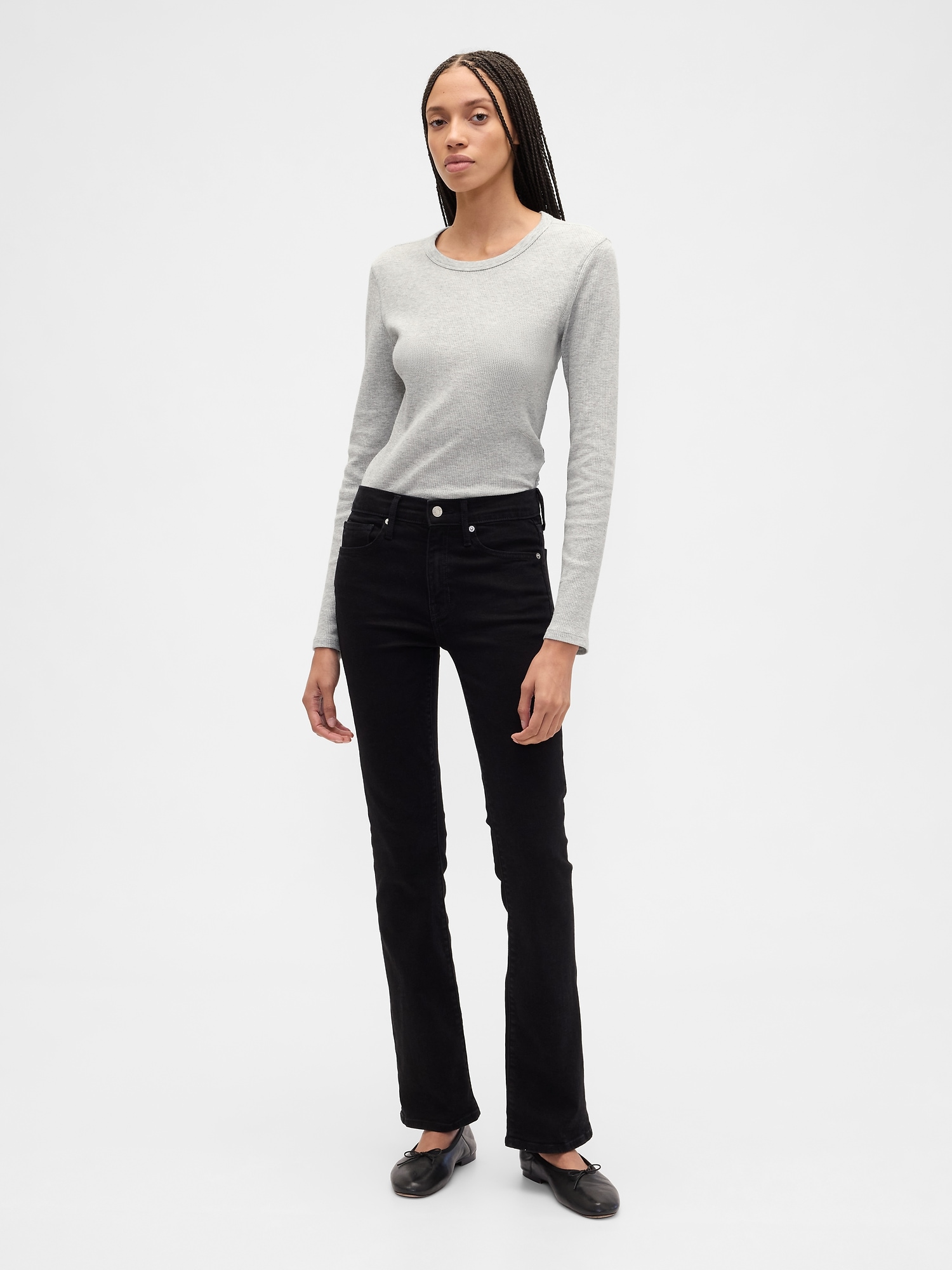 Gap Factory Waffle-knit Crewneck T-shirt In White