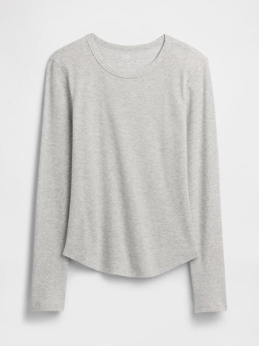 Image number 5 showing, Waffle-Knit Crewneck T-Shirt