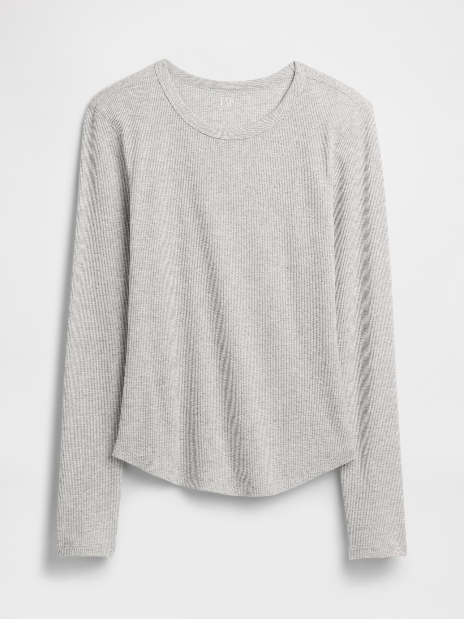 Gap Factory Waffle-knit Crewneck T-shirt In White