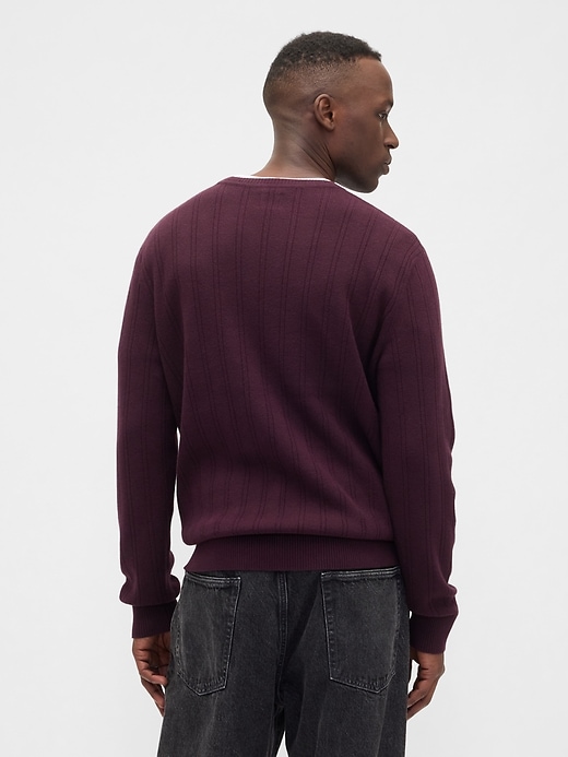 Image number 2 showing, CashSoft Ribbed Crewneck Sweater