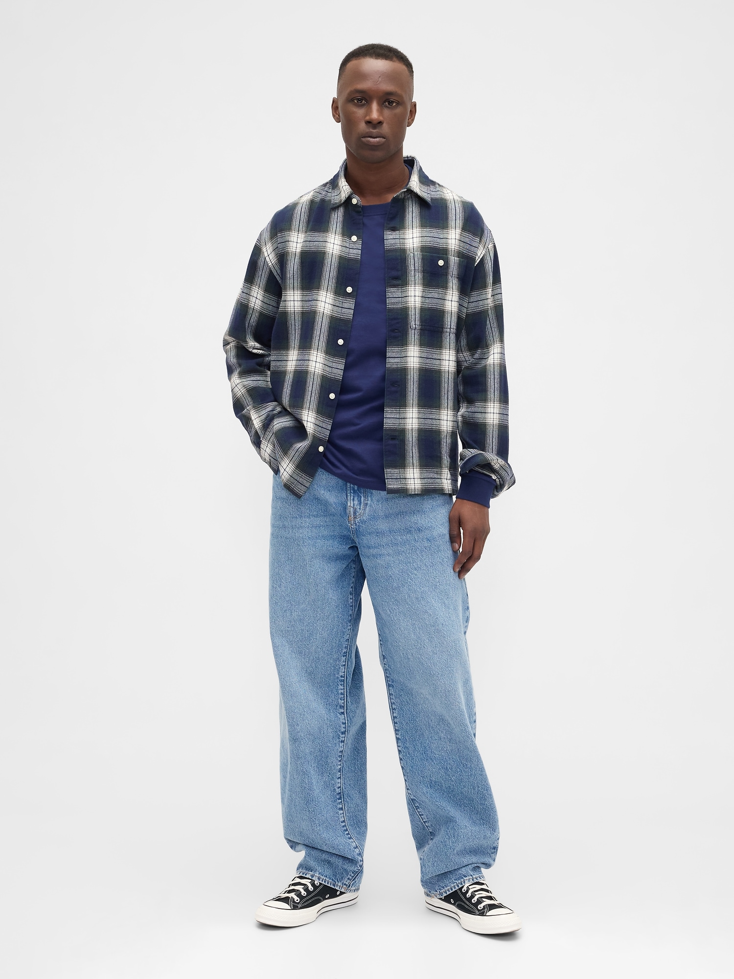 Gap Factory Everyday Soft Crewneck T-shirt In Blue