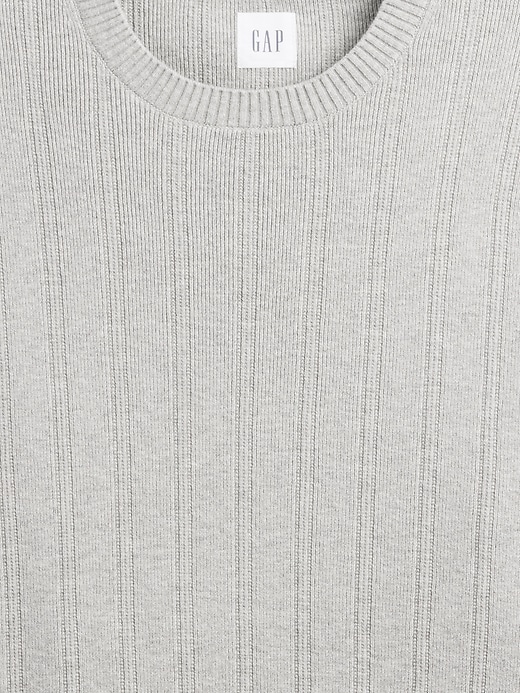 Image number 4 showing, CashSoft Ribbed Crewneck Sweater