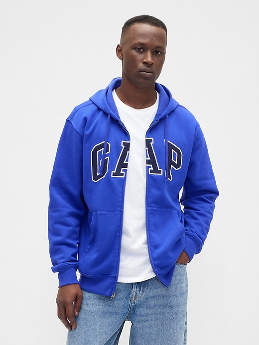 Image number 1 showing, Relaxed Gap Logo Zip Hoodie