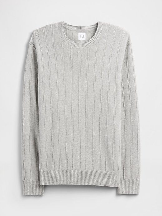 Image number 5 showing, CashSoft Ribbed Crewneck Sweater