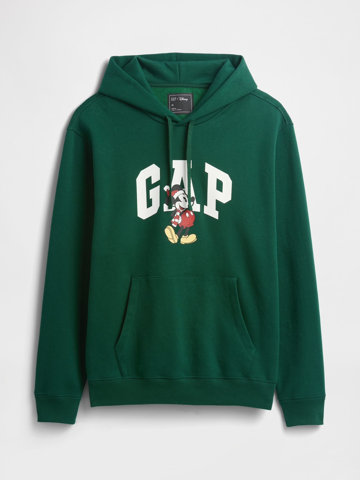 Gap Factory Disney × Mickey Mouse Relaxed Logo Hoodie In Green