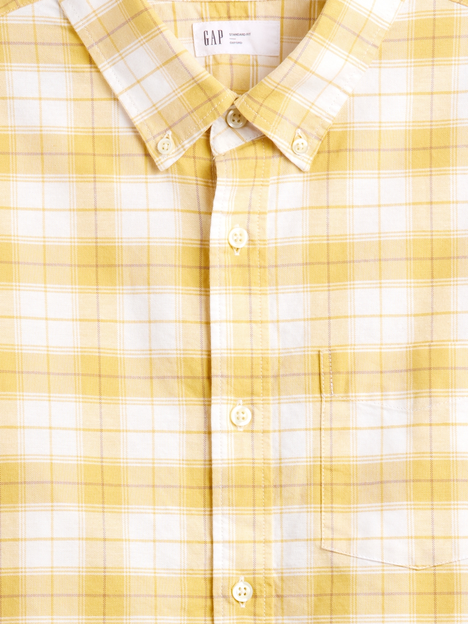 Gap Factory Oxford Shirt In Standard Fit In Neutral