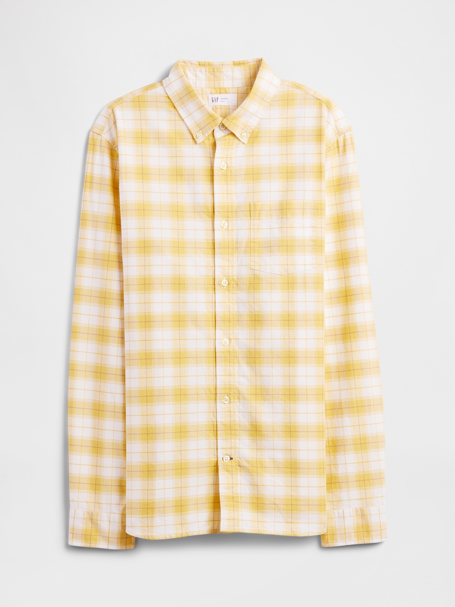 Gap Factory Oxford Shirt In Standard Fit In Neutral