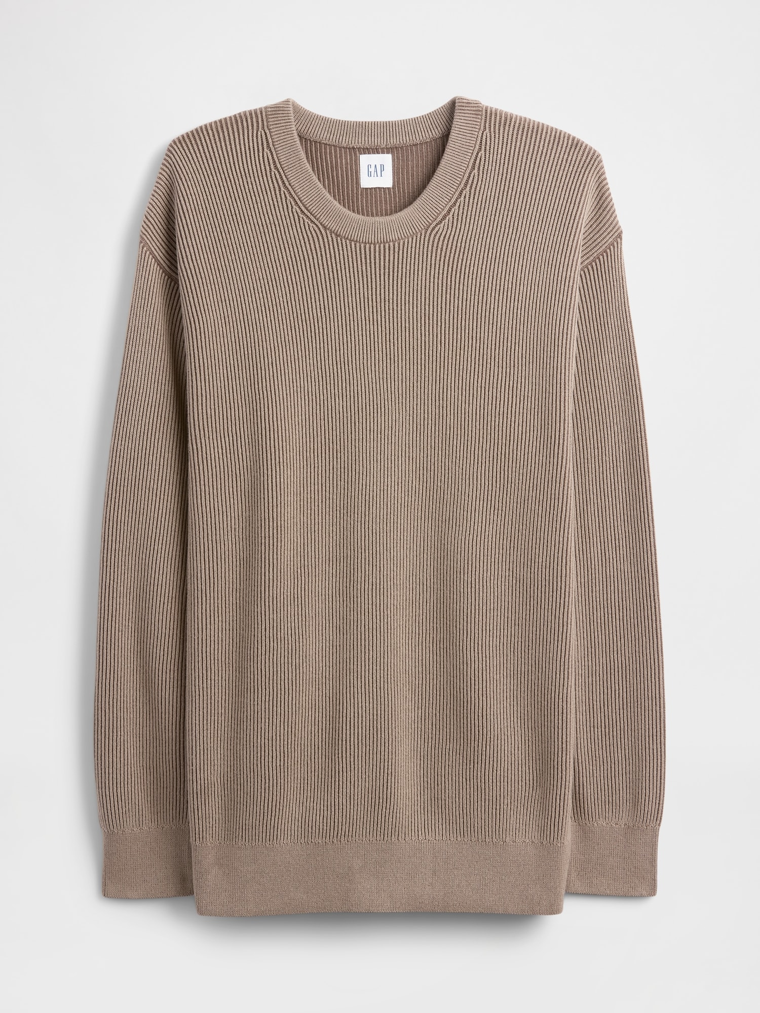 Gap Factory Oversized Fisherman-stitch Crewneck Sweater