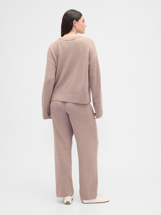 Image number 6 showing, CashSoft Relaxed Ribbed Sweater Pants
