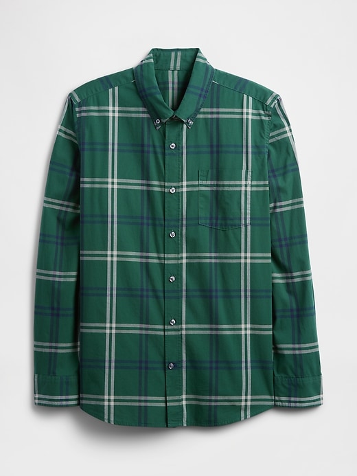 Image number 5 showing, Stretch Poplin Shirt in Standard Fit