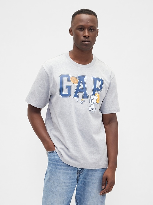 Image number 1 showing, Peanuts Boxy Logo T-Shirt