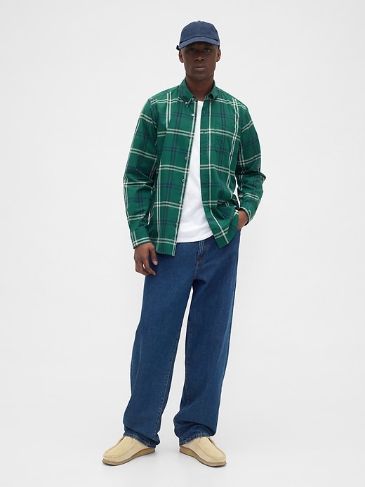 Image number 3 showing, Stretch Poplin Shirt in Standard Fit