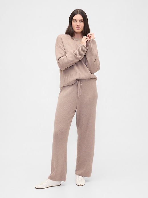 Image number 5 showing, CashSoft Relaxed Ribbed Sweater Pants