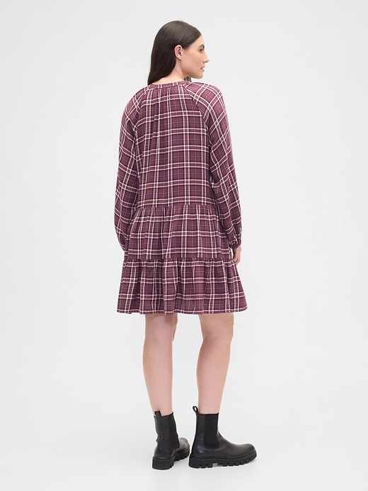 Image number 5 showing, Relaxed Flannel Shirtdress
