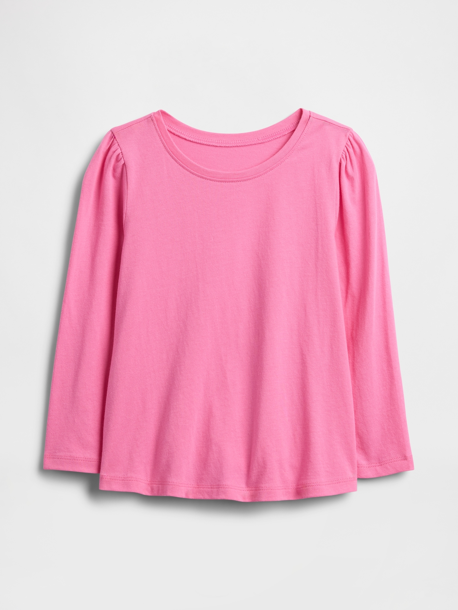 babyGap Puff Sleeve Crewneck T-Shirt - Love Letter Pink