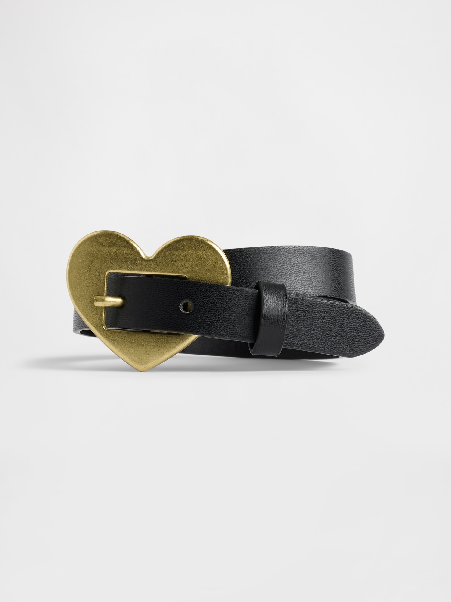 Kids Vegan-Leather Heart Belt