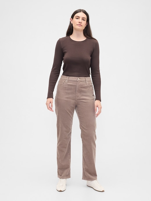 Image number 5 showing, High Rise '90s Original Straight Corduroy Pants