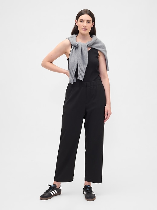 Image number 5 showing, Recycled High Rise Straight-Leg Pants