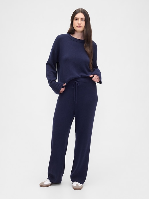 Image number 5 showing, CashSoft Relaxed Ribbed Sweater Pants
