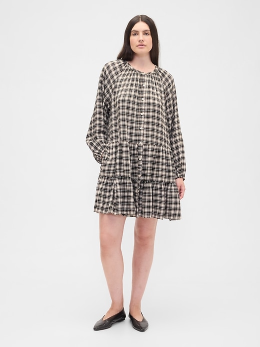 Image number 4 showing, Relaxed Flannel Shirtdress