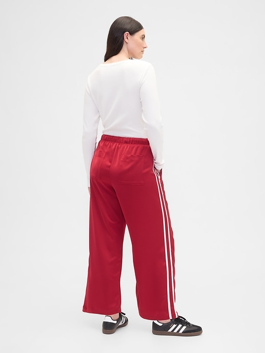 Image number 6 showing, Relaxed Straight-Leg Stripe Satin Pants
