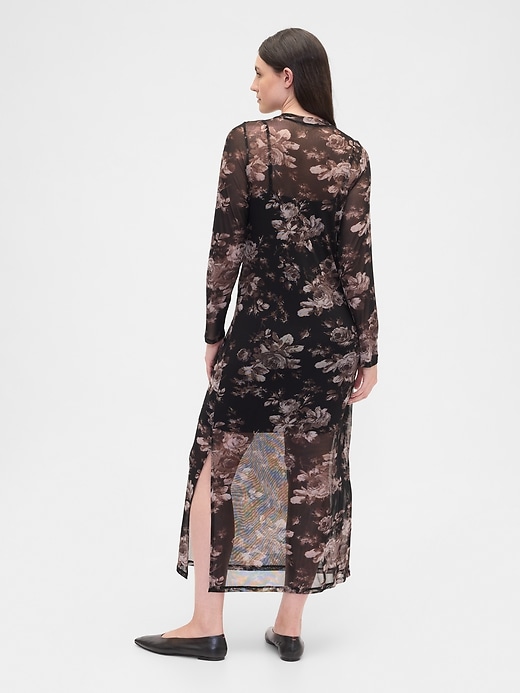Image number 5 showing, Print Mesh Maxi Dress