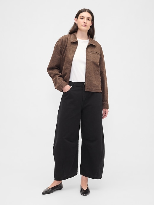 Image number 5 showing, High Rise Horseshoe Crop Jeans