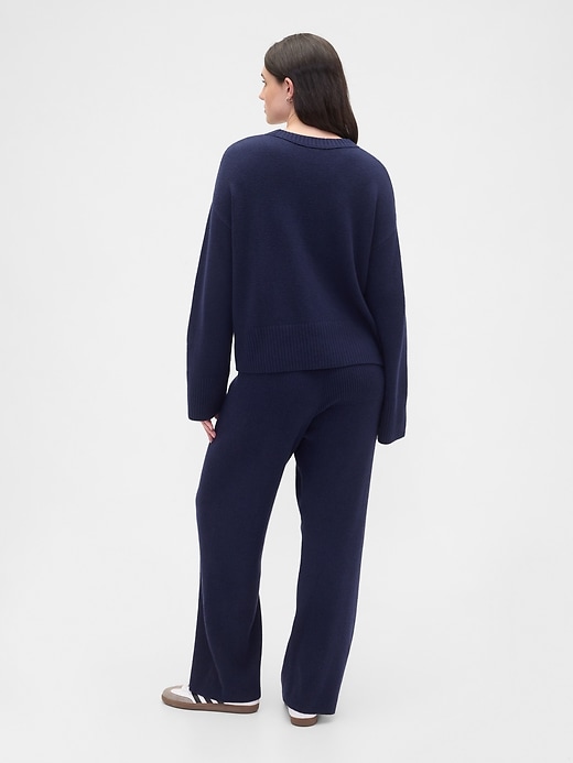 Image number 6 showing, CashSoft Relaxed Ribbed Sweater Pants