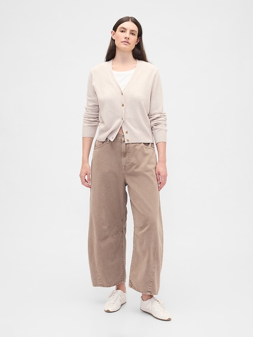 Image number 5 showing, High Rise Horseshoe Crop Jeans