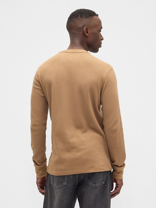 Image number 2 showing, Waffle-Knit Crewneck T-Shirt